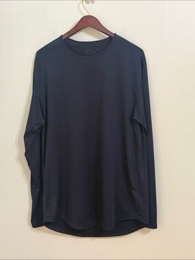 BYLT Mens Base Layer Long Sleeve Shirt Large Navy